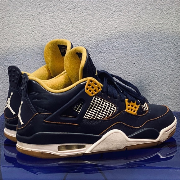 jordan retro 4 blue and yellow